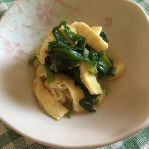 冷やしても美味しい♪ねぎと油揚げの簡単煮